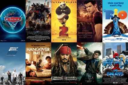 10 فیلم پرفروش سینمای جهان در سال 2011