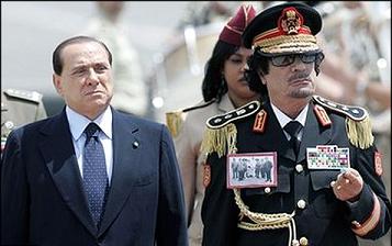 برلوسکنی : مردم لیبی قذافی را دوست داشتند